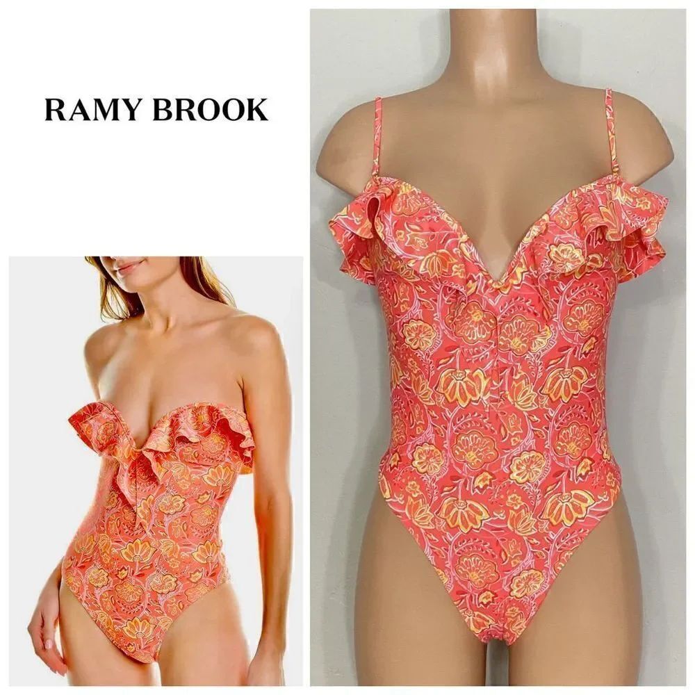 New. Ramy Brook floral one piece swimsuit. Normally $258